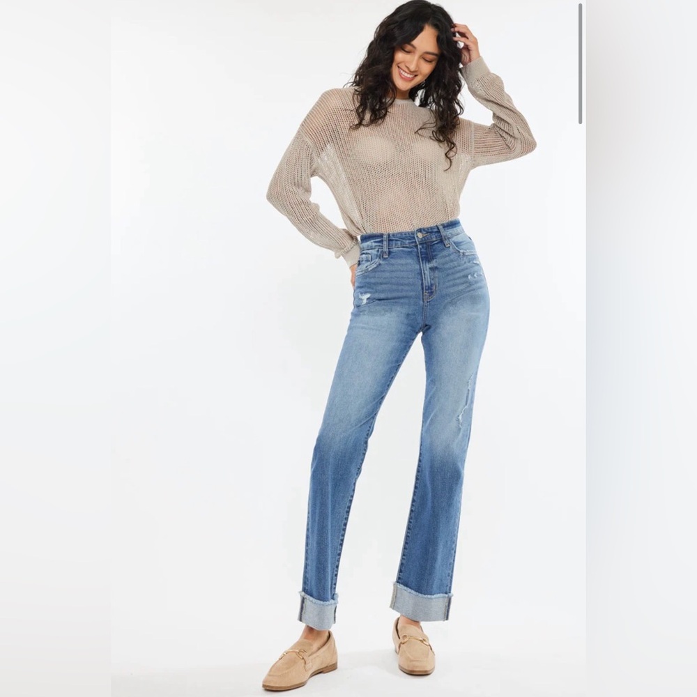KanCan Trini Essentials High Rise Straight Jeans Size 7/27 NWT - Picture 5 of 12